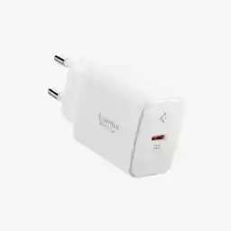 Spigen 20W USB-C Mini Hızlı Şarj Aleti/Şarj Isısını Düşürür GaN Destekli Akım Korumalı Güç Adaptörü iPhone & Android & iPad Type-C EE201 White - ACH08701