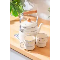 ACAR طقم إبريق شاي مينا موديل سوان من ميد ويل لاف - 2.5 لتر