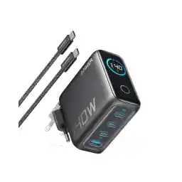 Anker 140W USB C Charger, Laptop Charger, 4-Port Multi-Devices Fast Charging Power, Advanced GaN Power Supply, Touch Control, Compatible with MacBook, iPhone 17/16/15, Samsung, Pixel and More