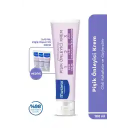 Mustela Bebek Pişik Önleyici Koruyucu Doğal Kökenli Bakım Kremi 100ml Seyahat Boy + 10ml Hediyeli 110 ml