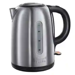 راسل هوبز سنودون غلاية كهربائية 20441، قدرة 3000 واط، سعة 1.7 لتر، فضي، من الفولاذ المقاوم للصدأ، لاسلكية