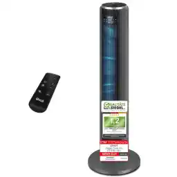 Levoit - Quiet Fan - Tower Fan with Cooling - Tower Fan with Remote Control - Oscillating Column Fan with Advanced Sleep Mode - 5 Speeds 4 Modes 12 Hour Timer - Grey