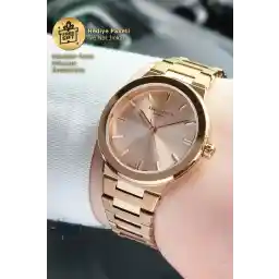 Lee Cooper Orijinal Lee Cooper Full Rose Gold Kasa Kordon Kadran Çelik Kadın Kol Saati