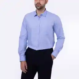 پیراهن آستین بلند یقه برگردان مردانه دیجی استایل اسنشیال مدل 04