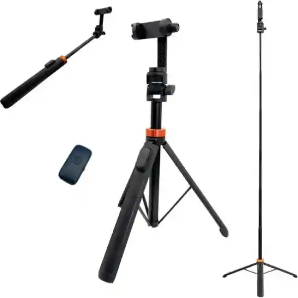 a sunny day telefoon statief - tripod smartphone - Statief smartphone - Selfiestick Tripod - Statief telefoon - Tripod iphone - Statief iphone - telefoon standaard - tot 180 cm - Tripod voor GoPro