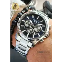 Lee Cooper Orijinal Multifonksiyon Takvimli Lacivert Mavi Çelik Erkek Kol Saati