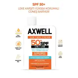 AXWELL Sun Care Cream Leke Karşıtı Güneş Kremi Çok Yüksek Koruma 50+ Spf 100 ml
