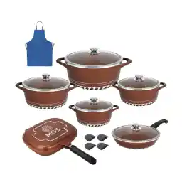 سرویس پخت و پز 17 پارچه ام جی اس مدل ایتالیا C کد 800280