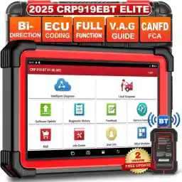 LAUNCH X431 CRP919E BT OBD2 Diagnostic Device for All Vehicles, LAUNCH Car Diagnostic Device with OE Level All System Diagnostics, 37+ Reset, Car Tester for Active Test, CANFD, ECU Coding,