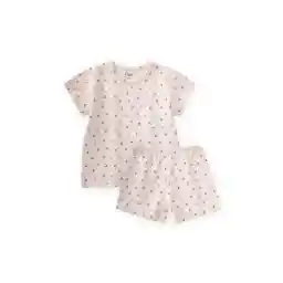 Cigit Desenli Şortlu Takım 1-7 Yaş Ekru