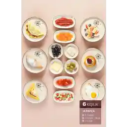 VIENEV مجموعة إفطار كرنب 14 قطعة لـ 6 أشخاص