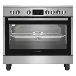 أريستون، فرن كهربائي ARR9EV830207XME، 90 سم — فضي وأسود، 5 مناطق طهي