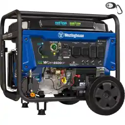 Westinghouse 12500 Watt Dual Fuel Home Backup Portable Generator, Remote Electric Start, Transfer Switch Ready, Gas and Propane Powered