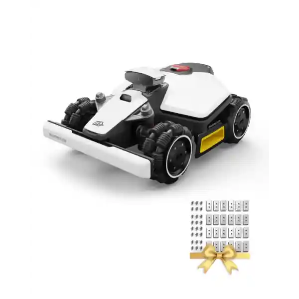 MAMMOTION LUBA Mini AWD 800 Robotic Lawnmower without Boundary Cable, NetRTK+Vision, No RTK Antenna Required, Auto Mapping, Reception 800 m², Max. 1000 m², with 4G Module, 80% Gradient