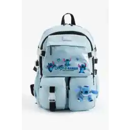 Roxy حقيبة مدرسية للأطفال متعددة الأقسام على الطراز الكوري مع إكسسوارات تيدي بير