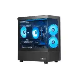 Ningmei Gaming Desktop Computer PC, AMD Ryzen 7 5700X, RTX 5060 Ti 8G, 32GB DDR4 RAM, 1TB NVME SSD, 240 Liquid Cooler, 650W PSU, Wi-Fi, ARGB Fans , Game Design Office, Windows 11 Home , Gaming PC