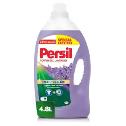 Persil Power Gel Liquid Laundry Detergent, Lavender - 4.8 Litres