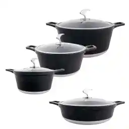 سرویس قابلمه گرانیتی 8 پارچه نیو لایف مدل AFRA-6309