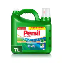 Persil Power Gel Liquid Laundry Detergent, Deep Clean Technology for Perfect Cleanliness And Long-Lasting Freshness, 7L Premium Packaging with Easy Dosing Technique