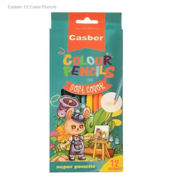 مداد رنگی 12 رنگ Casber