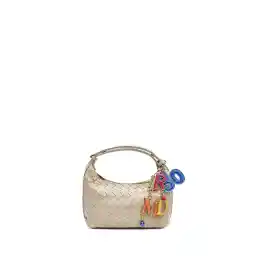 Derimod حقيبة كتف صغيرة محبوكة باللون البيج للنساء 25SBD292329