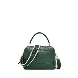 Derimod حقيبة كتف نسائية بحزام طويل مطبوع باللون الأخضر 25SBD263626