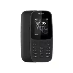 Nokia هاتف 105 ثنائي الشريحة، 4 ميجابايت، 2G، أسود