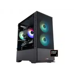 ABS Cyclone Ruby Gaming PC - Windows 11 - AMD Ryzen 7 9700X - Radeon RX 9060 XT - AI-Powered Performance - 32GB DDR5 6400MHz - 1TB M.2 NVMe SSD - CR9700X9060XT16GB2