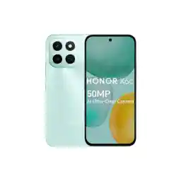 Honor هاتف X6c ثنائي الشريحة 4G أزرق سماوي 6GB RAM 256GB - إصدار الشرق الأوسط