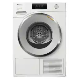 مجفف Miele Passion الأمامي بتحميل مضخة حرارية 9 كجم TWV780 WP باللون الأبيض اللوتس