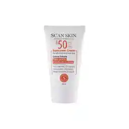 کرم ضدآفتاب SPF50 مناسب پوستهای چرب و مستعد آکنه فاقد رنگ حجم 40 میل اسکن اسکین