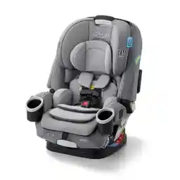 Graco 4Ever DLX 4-in-1 Car Seat, Charlie| Infant to Toddler Car Seat, with 10 Years of Use | Rear-Facing, Forward-Facing and Booster Modes | Safe, Comfortable and Convenient