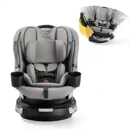 Graco EasyTurn 360 2-in-1 Convertible Car Seat, 360 Degree Rotating Infant to Toddler Rotating Car Seat, 2 Modes Forward and Rear Facing, Slim Design, Solae