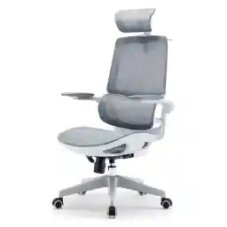 SIHOO M59AS-M101 Ergonomic Office Chair, Breathable Mesh Desk Chair with Dual Back Design, Clothes Rack and Flip-up Arms, Swivel Task Chair, Adjustable Height Gaming Chair(Grey)