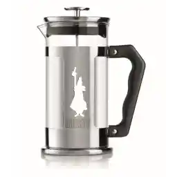 Bialetti - Preziosa French Press: Yaklaşık 350mL kapasiteli kahve hazırlayıcı - 18/10 Paslanmaz Çelik Gövde - Bulaşık Makinesinde Yıkanabilen Borosilikat Cam Sürahi - Paslanmaz Çelik Filtre Sistemi