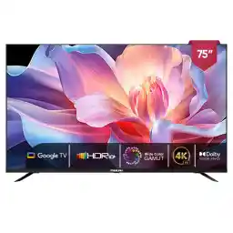 Nikai 75 Inch 4K Ultra HD Smart Google TV, Hands Free Voice Control, Game Master, Dolby Vision + Atmos, 4K HDR10+, Effortless Connectivity with Android & Apple devices - 75NIKGOOGLE (2025 Model)