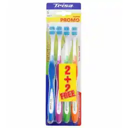 مسواک فوکوس پروکلین نرم چهارتایی ارسال با رنگ رندوم | تریزا