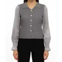 شومیز آستین بلند بافت زنانه نارين مد كد 91402