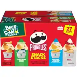 Pringles Potato Crisps Chips, Lunch Snacks, Back to School Snacks, Variety Pack (27 Cups)