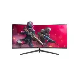 IPASON E342BW-J 34-inch Adjustable&Wall-mounted Gaming Monitor FreeSync Premium, 1MS(MRPT),3440*1440(Ultra-WQHD)Resolution sRGB :99%, 165Hz Refresh Rate,R1500, FreeSync Supported,HDMI,DP1.4