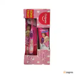 ست خمیر دندان و مسواک کودک کلگیت مدل Barbie حجم 75 میل
