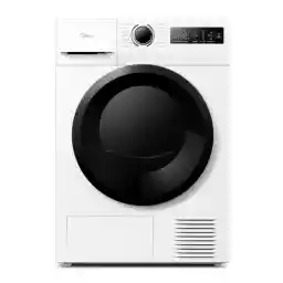Midea MD11EH70BD Heat Pump Dryer, 7 kg, Energy Class D, Quick Dry 35', HealthGuard, Sensor Drying, Refresh, Wrinkle Resistant, Refresh Wool, White