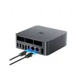 Beelink EQR6 Mini PC, AMD Ryzen7 6800H(up to 4.7GHz),32G LPDDR5,RAM 1T NVME SSD, Dual 1000Mbps Ethernet LAN, Dual HDMI,WiFi6,Bluetooth5.2