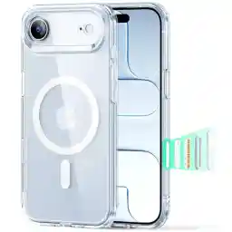 ESR for iPhone Air Case, Camera Control, Compatible with MagSafe, Shockproof Military-Grade Protection, Magnetic Phone Cover for iPhone 17 Air, Classic Hybrid Case (HaloLock), Clear