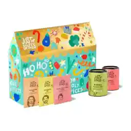 Just Spices Medium Spice Advent Calendar 2025, 24 Delicious Spice Mixes and Recipes, with 20 Spice Bags and 4 Spice Jars in Original Size, Also Great as a Gift