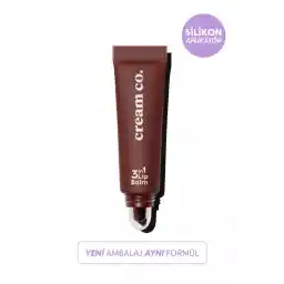 Cream Co. Nemlendirici Parlatıcı 3in1 Lip Balm | Dudak Bakım | Black Cherry Bordo | Hyaluronik Asit Seramid