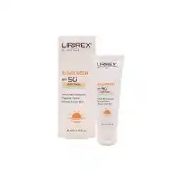 کرم ضدآفتاب SPF50 مناسب پوست‌های چرب رنگی روشن حجم 40 میل لیپورکس