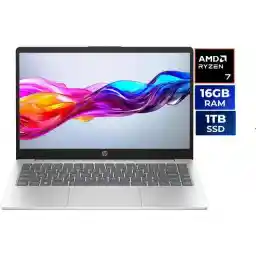 HP 14" HD Laptop AMD Ryzen 7 7730U 16GB Memory 1 TB NVMe SSD AMD Radeon Graphics Windows 11 Home 14-em0085cl