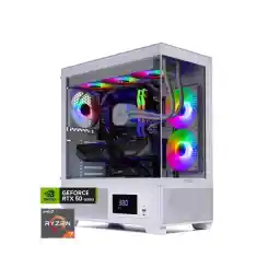 Skytech Gaming Azure 3 Plus Gaming PC, AMD Ryzen 7 9800X3D 4.7GHz, NVIDIA RTX 5070 Ti 16GB, 2TB Gen4 NVMe SSD, 32GB DDR5 RAM 6000, 850W GOLD ATX 3 PSU, 360 ARGB AIO , Wi-Fi, Win 11, Desktop