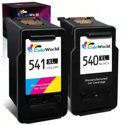 540 541 XL inktcartridges, ColoWorld PG-540XL CL-541XL multipack cartridges voor Canon printercartridges 540 541 voor Canon Pixma MG3650S TS5150 TS5151 TS5100 MG3600 MG3650 MG4250 printer (1 x